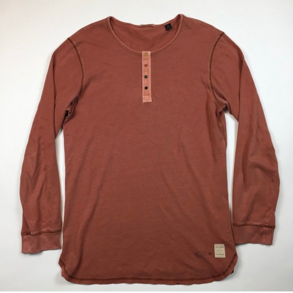 Scotch & Soda Men’s Henley Long Sleeve Shirt